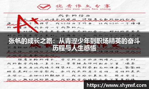 张帆的成长之路：从青涩少年到职场精英的奋斗历程与人生感悟