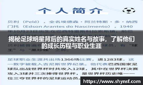 揭秘足球明星背后的真实姓名与故事，了解他们的成长历程与职业生涯